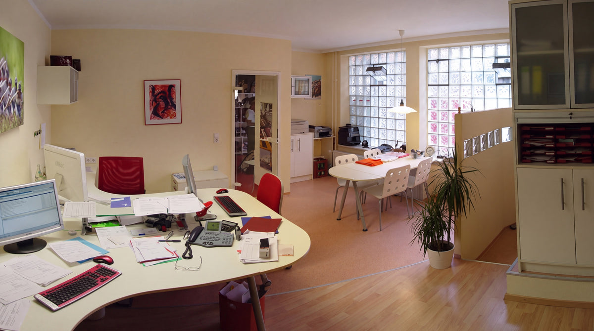 Office with meeting table